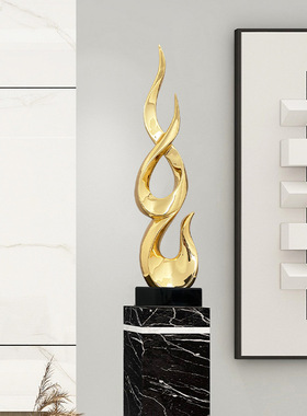 节节高升玄关摆件大办公室电视柜客厅现代简约轻奢高Y档艺术工艺