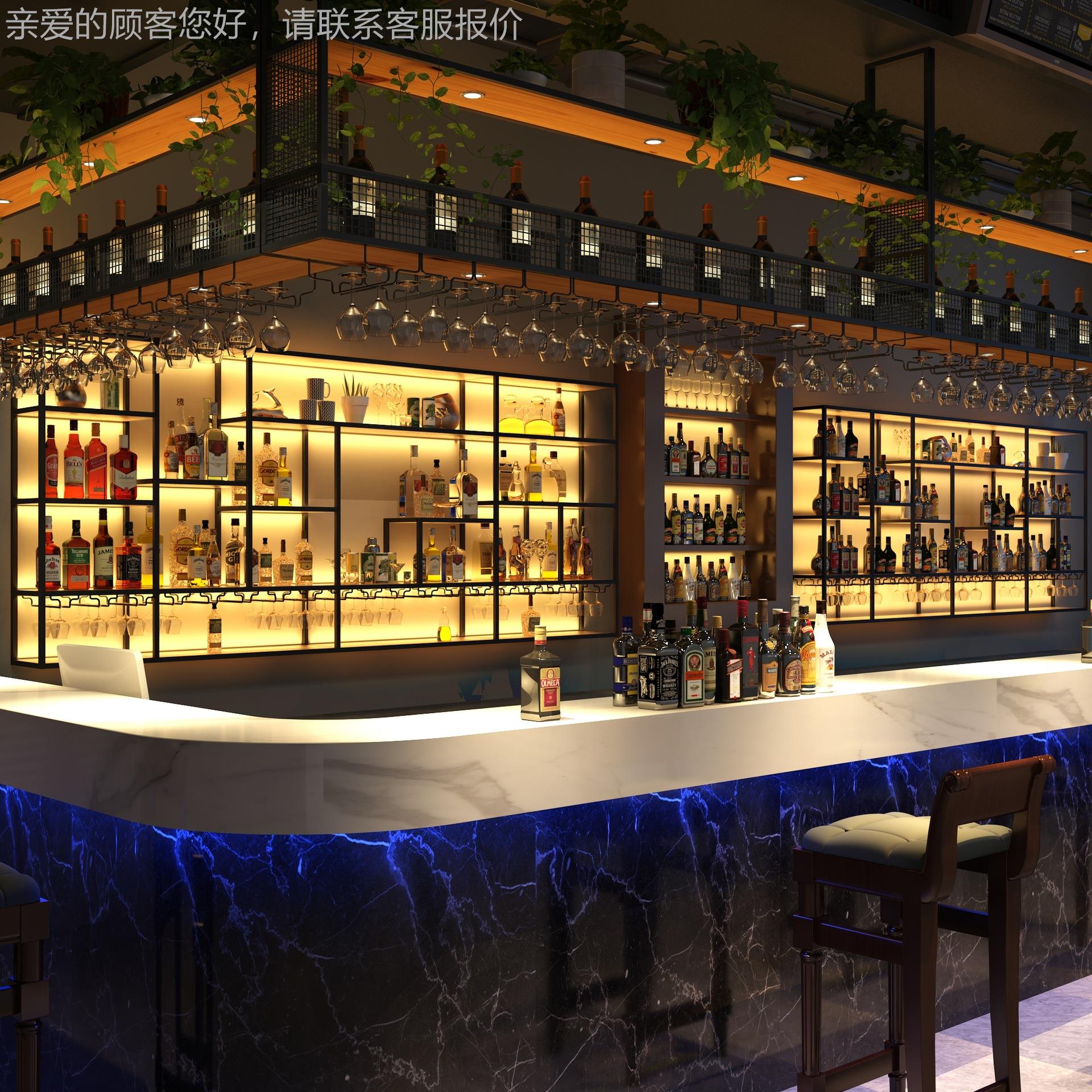 酒吧酒架壁挂吧式铁FG-0920艺架餐厅清红酒展架示墙上酒杯红酒洋