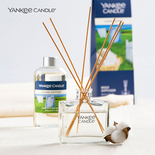 YankeeCandle扬基无火精油藤条香薰清新空气卧室客厅扩香小众礼物