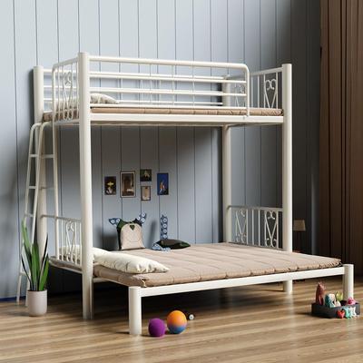 新型覆式高架床可伸缩变形折叠上下床铁艺床上下铺双层床两用铁架