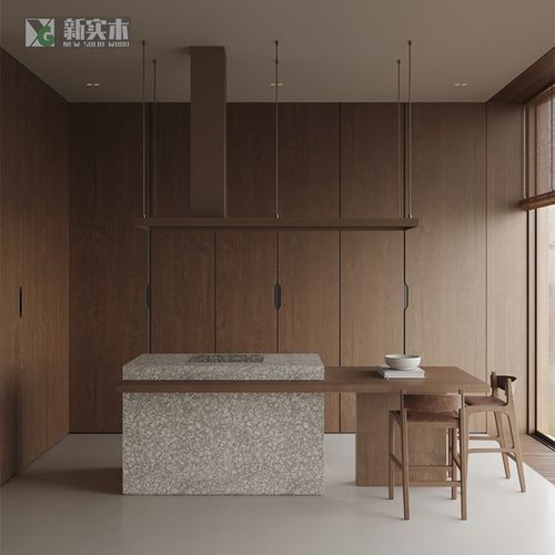 全屋定制橱柜衣柜极简原木复古风套装门护墙板墙一体设计重庆工厂