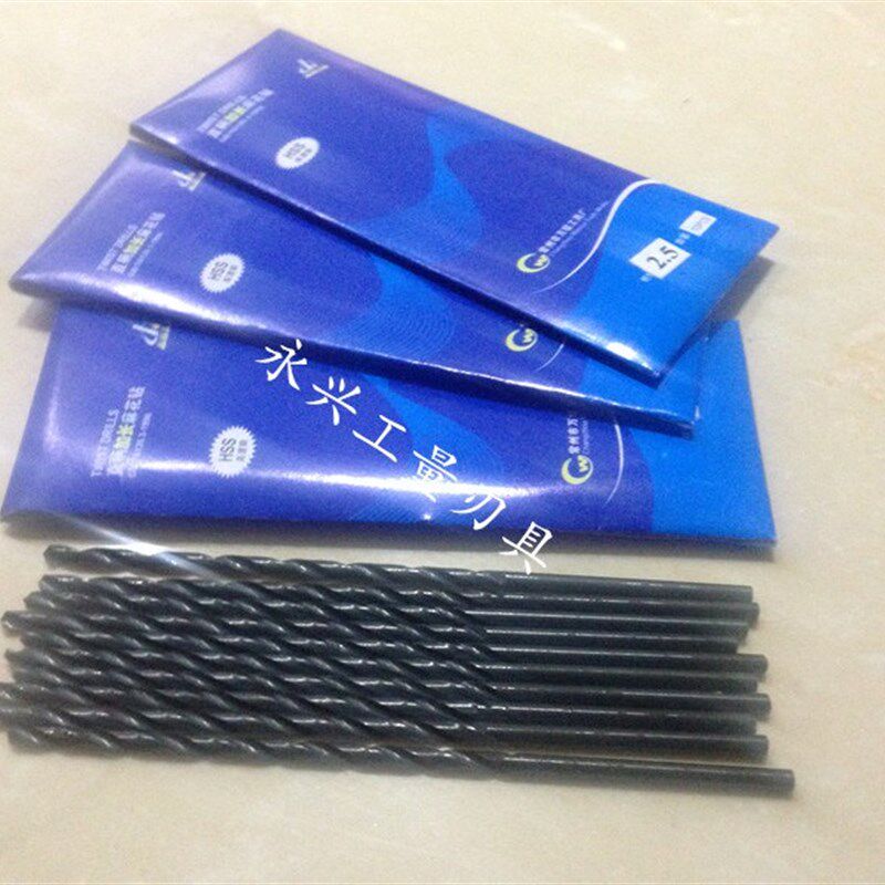 常州万缕直柄加长麻花钻 W6542直柄钻头1.6-10.5X160长 200长