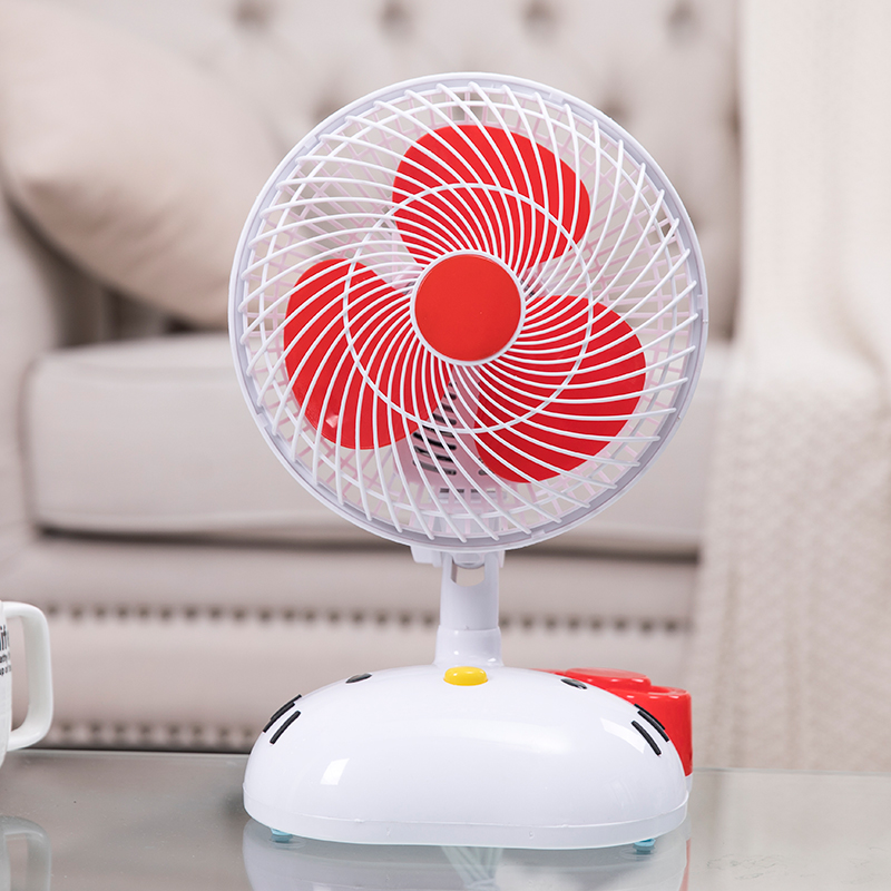 卡通电风扇迷你h学生宿舍床上小风扇寝室床头台式静音家用小型台