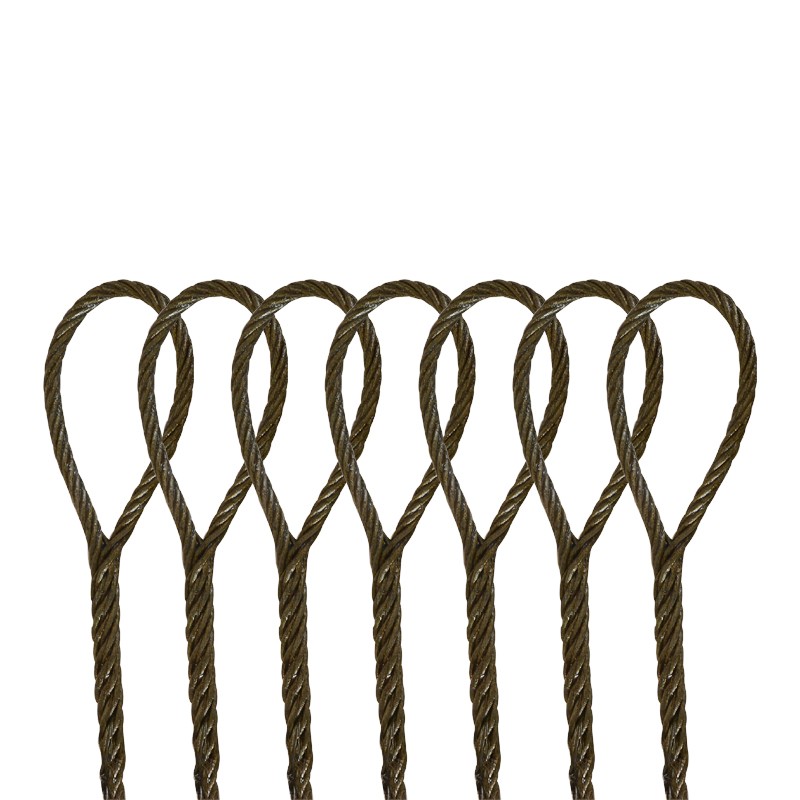 插编钢丝绳起重吊装双扣吊索具编头子起重工具钢丝绳1P4mm16mm18m