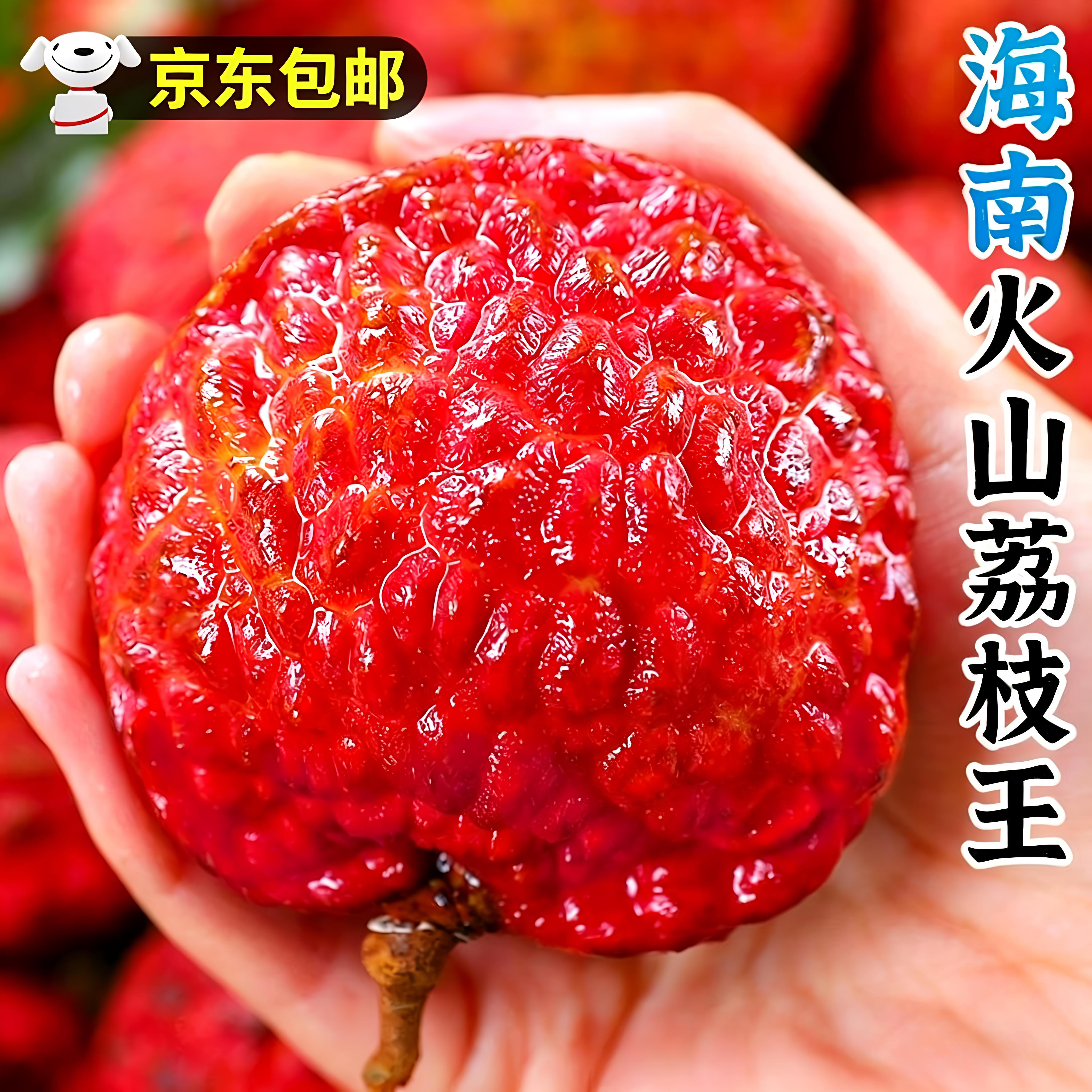 正宗海南荔枝王当季新鲜水果包邮整箱巨霸超大鲜果火山口现摘应季