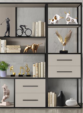 北欧现代简约g摆件运动人物创意客厅书房酒柜餐边柜书柜家居装饰