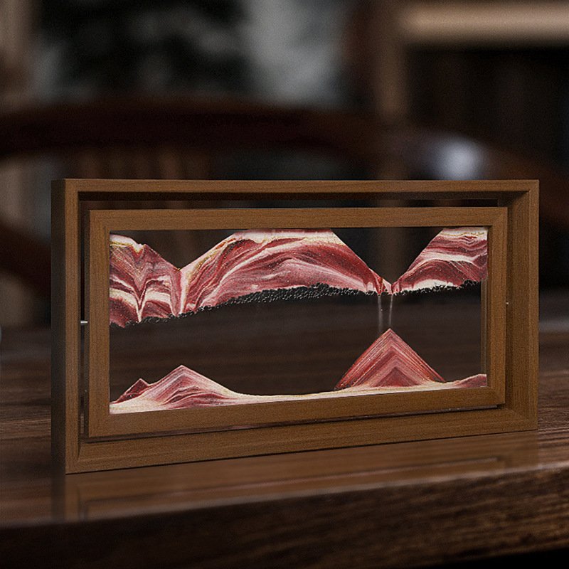 奥地利流沙画艺术家摆件家居创意客厅前台酒柜纪念品沙漏流沙摆件