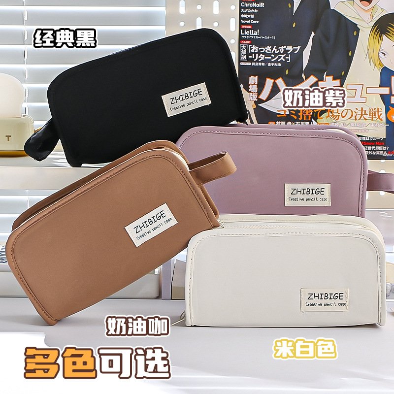 透明笔袋可放吧唧社恐隐藏痛包文具盒纯色大容量高颜值小众新款