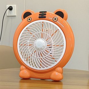 桌面 220V电风扇插电学生宿舍床上家用小型办公室卡通静音迷你台式