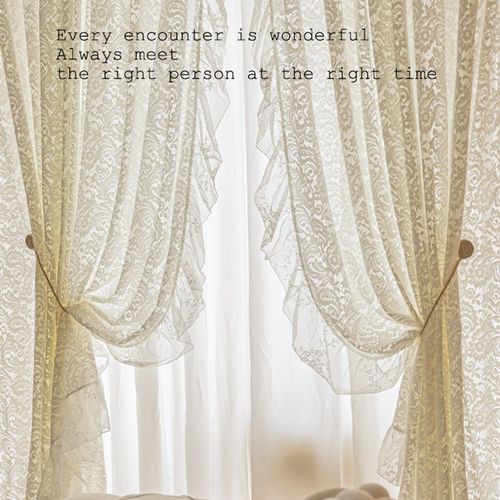 法式复古洛可可蕾丝双层纱帘透光不透人奶油白色免打孔飘窗窗帘幔