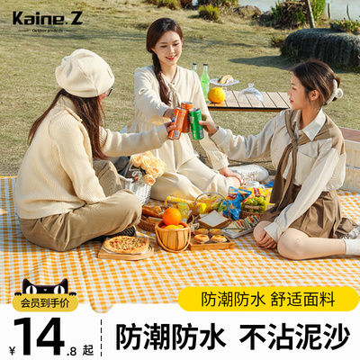 速发野餐垫春潮垫防水加厚野餐露布坐垫防潮营郊游防游地垫便携户