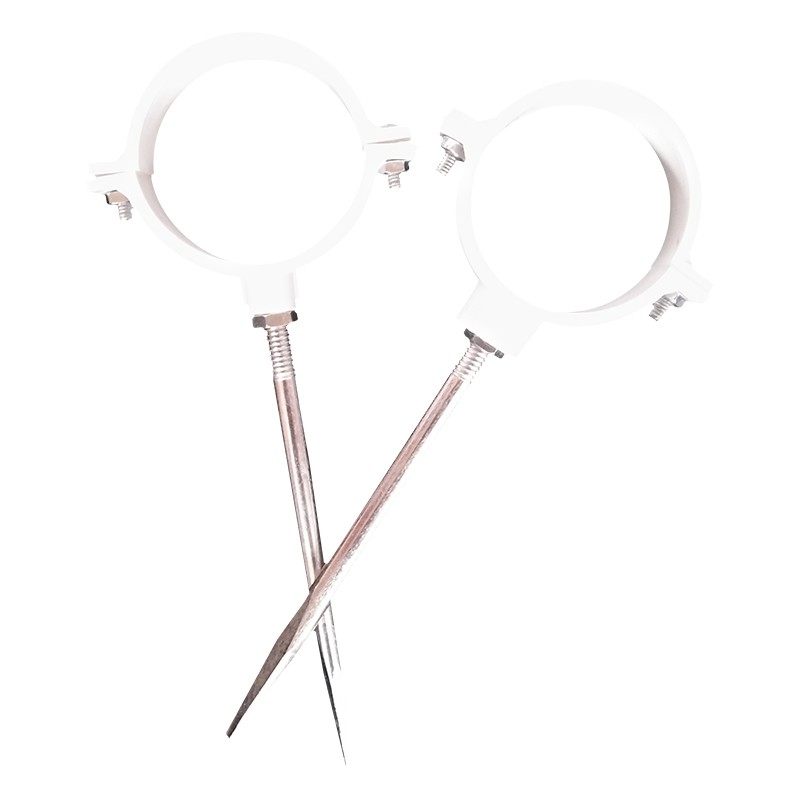 PVC抱箍排水管管卡下水管管箍塑料抱卡含钉双用单用国标加厚墙卡