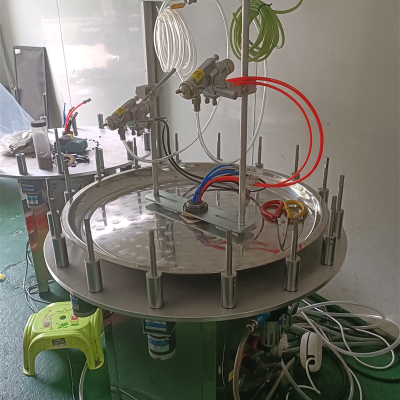喷涂机8转16工位600行程全自动转盘反复喷涂机油漆水性喷漆铝材质