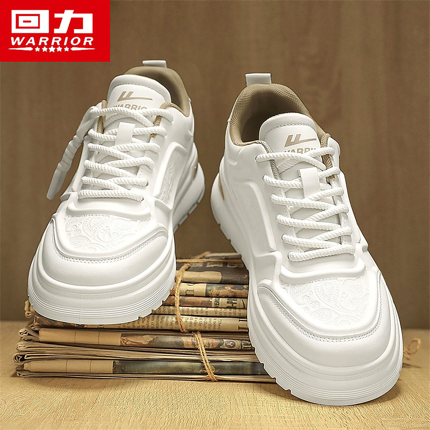 回力板鞋男款2025冬季新款皮面厚底小白鞋青少年防水防滑运动鞋子,运动鞋new,板鞋,淘宝优惠券,粉丝福利购,淘宝优惠卷
