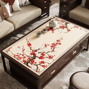 家用桌面垫子 客厅茶几桌垫防水防油餐桌垫免洗防烫桌布高级新中式