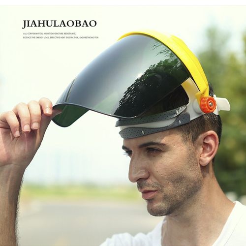 佳护PC有机玻璃电焊面罩烧焊工防护面罩头戴式氩弧焊气保焊半透明