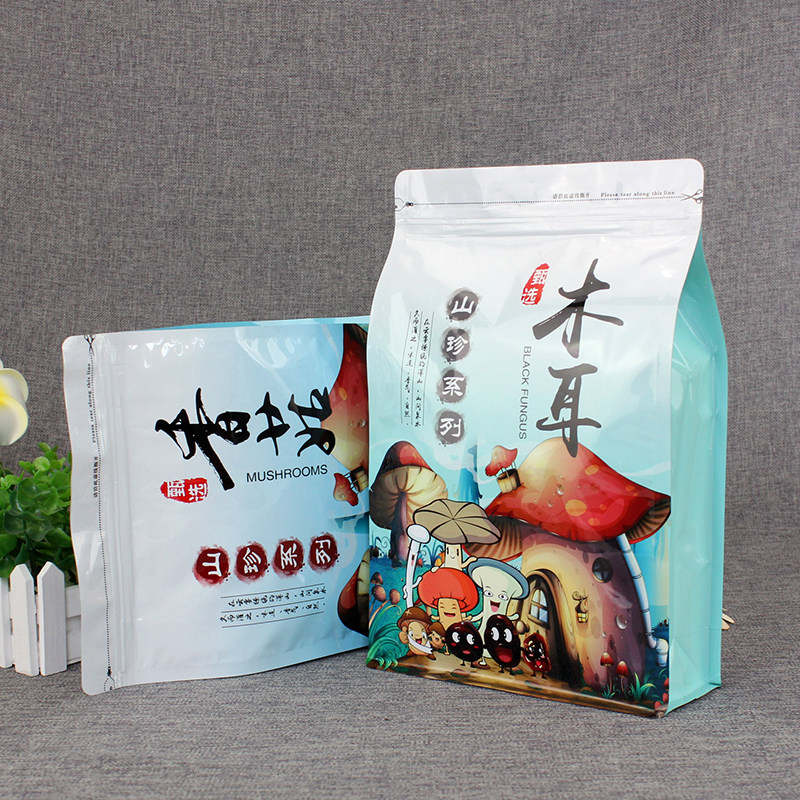 香菇袋黑木耳包装袋秋木耳蘑菇自封袋东北特产干菌干货袋加厚50个