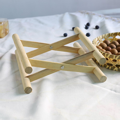 手工竹编收纳筐双层水果盘竹编制品簸箕家用客厅点心筐竹篮展示架