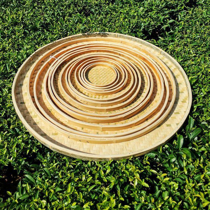 竹编晾晒篮米筛小竹筛子家用粗孔圆簸箕绘画装饰竹制品竹匾竹筐,特色手工艺,竹编/竹雕,淘宝优惠券,粉丝福利购,淘宝优惠卷