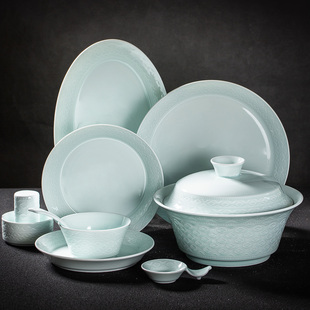 金和美景德镇陶瓷餐具套装家用碗碟盘子乔迁新居碗筷碗盘碗碟套装