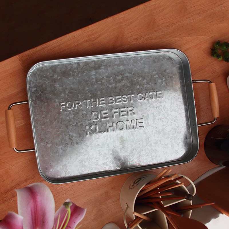 北欧风复古托盘收纳盘餐具摆设盘下F午茶餐盘托盘面包咖啡中古托