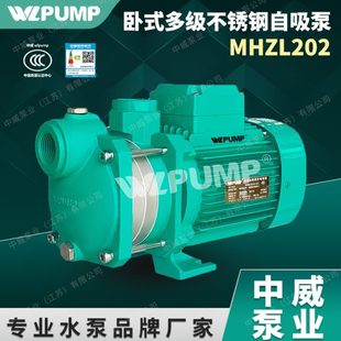 220V中威泵业WLPUMP多级离心泵井用冷热水自吸增压抽水泵 MHZL202