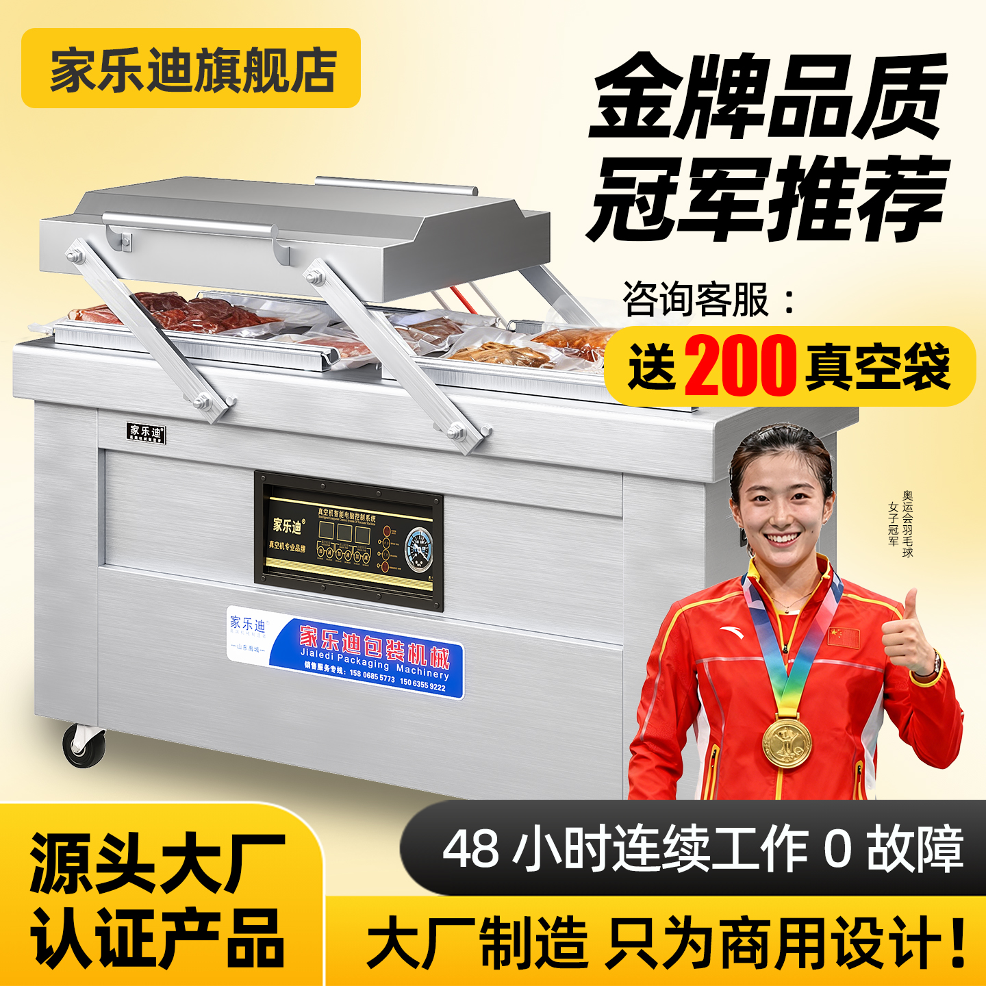 双室真空食品包装机大型