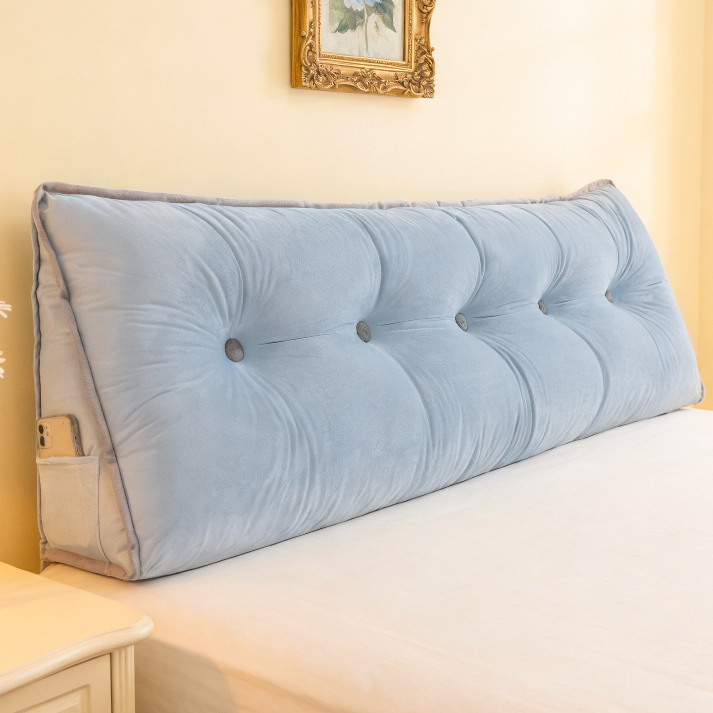 百搭床上靠枕三角床头靠垫冬季榻榻米靠背双人沙发软包飘窗软垫,居家布艺,床头靠垫,淘宝优惠券,粉丝福利购,淘宝优惠卷