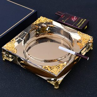 定制创意时尚 水晶玻璃烟灰缸KTV个性 感客厅家用高级办公室烟缸