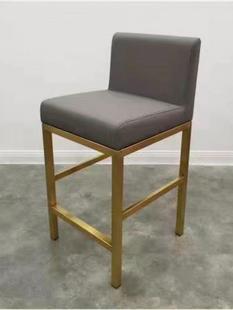 新款 商场柜台凳子靠背高脚前台接待椅子眼镜珠宝店收银吧台椅包