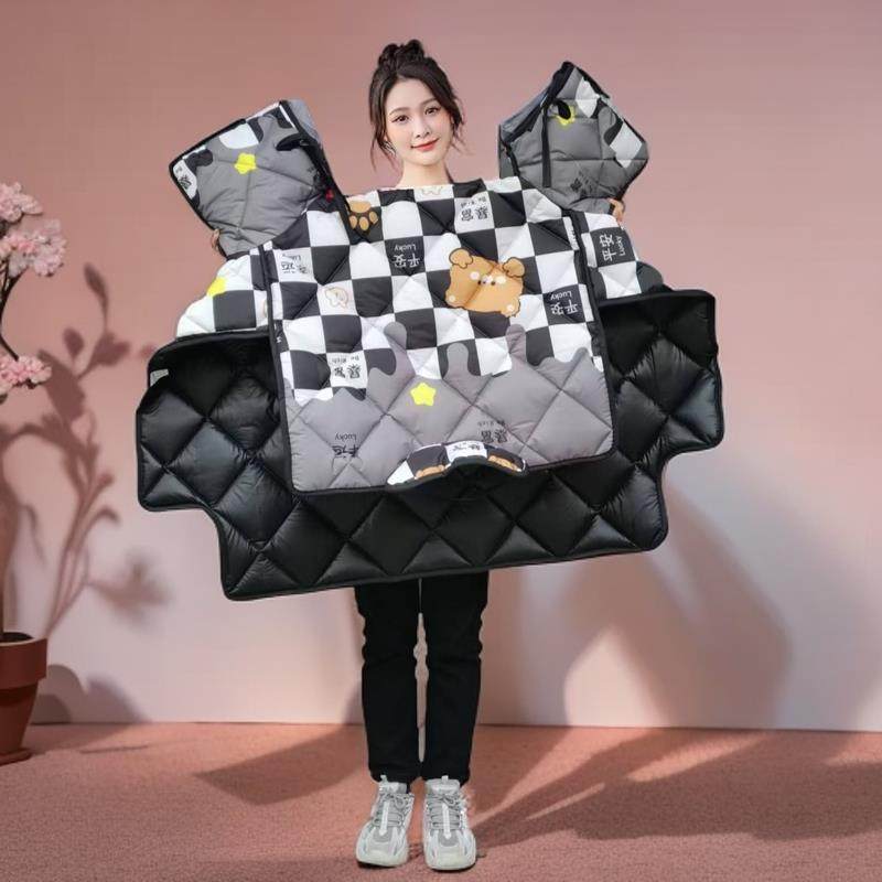 新款双面防水防风保暖电动车挡风被防寒踏板车冬季加厚通用