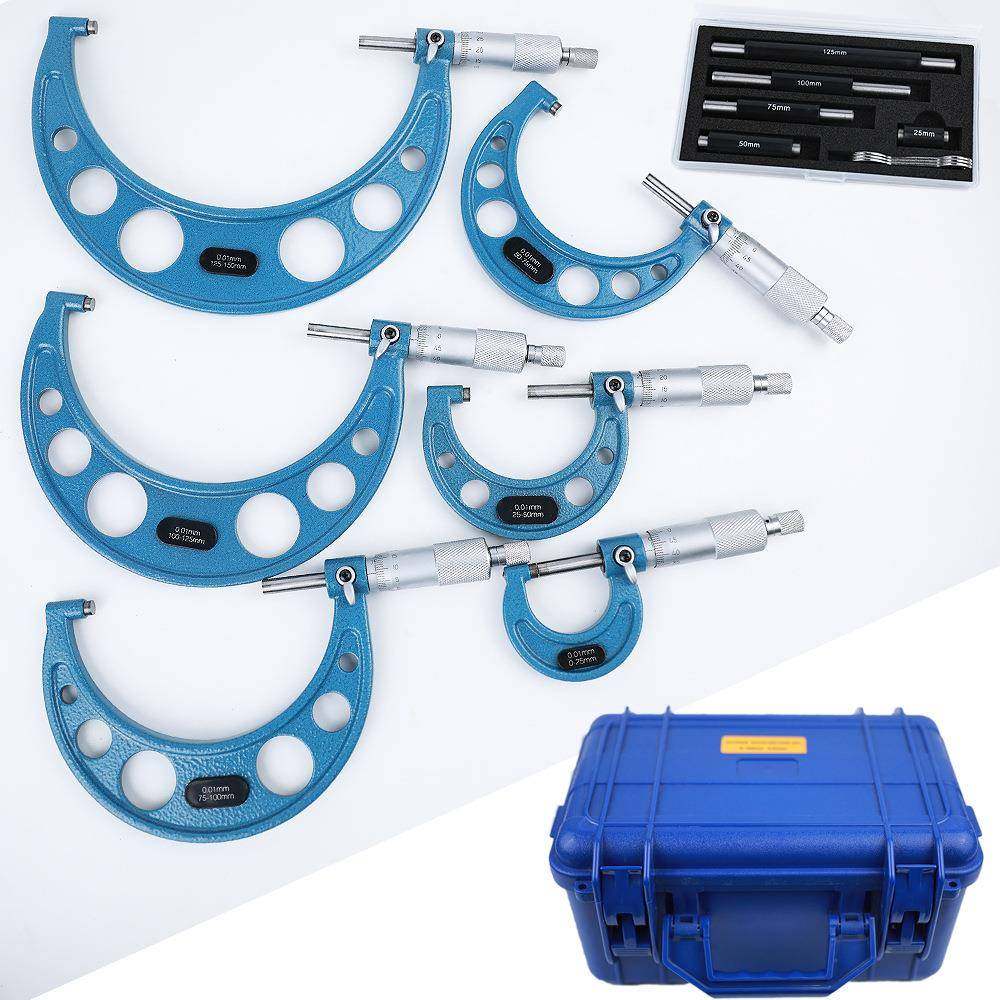 六件套千分尺0-150mm高精度螺旋测微器工业级千分尺测量工具,工业油品/胶粘/化学/实验室用品,其他实验室设备,淘宝优惠券,粉丝福利购,淘宝优惠卷