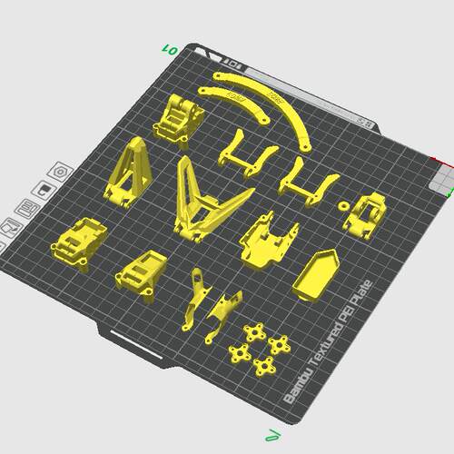 【打印件】SpeedyBee Master 3X机架FPV快蜂穿越机3D打印TPU配件