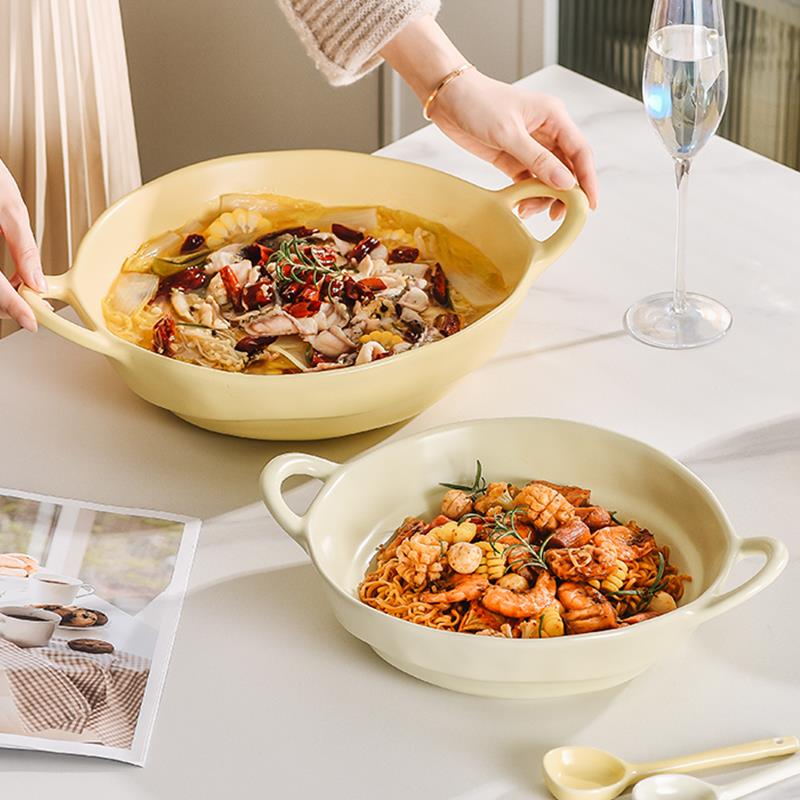 酸菜鱼大盆碗网红特大号水煮鱼汤盆16寸双耳陶瓷肉片毛血旺专用碗