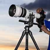 NO百诺9L悬臂云台三脚架碳纤维长焦定焦镜头打拍鸟利器