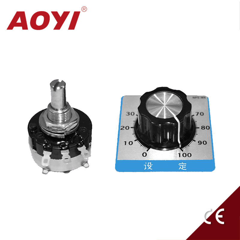 原装进口单圈RV24YN20S变频器电位A器调速旋钮带刻度盘10k 4k7 b5