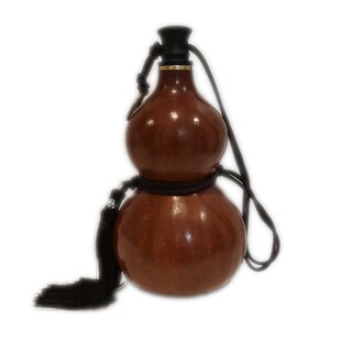 精品李白济公酒葫芦防渗蜂蜡酒壶装酒水挂件包浆仿古大号