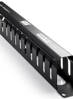 胜为（shengwei）CMT-101 专业工程级理线架 19寸1U金属24格