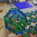 古法琉璃墙砖窗花摆件彩色玻璃砖隔断广州酒店工程装 饰支持打样板