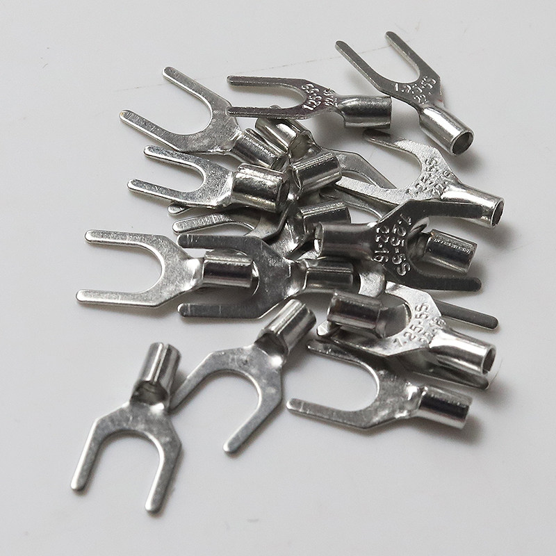 SNB冷压端子UT接线端子黄铜1.25-4.2电线端头铜鼻子线耳接线鼻子