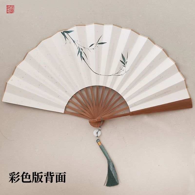 苏杭工艺扇子国风扇子竹扇纸扇宣纸扇面男女扇子汉服手持扇折扇
