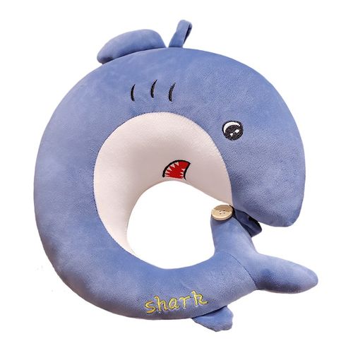 可爱海豚U型枕护颈枕旅行头枕便携脖枕办公室午睡趴枕头女生抱枕