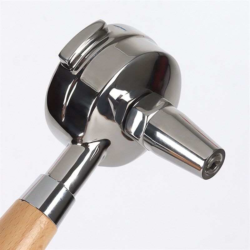 商用咖啡机萃茶手柄E61冲煮头通用不锈钢实木把手改装器具58MM