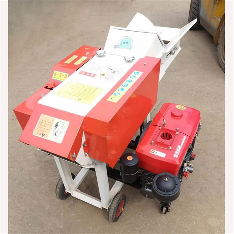 2.8吨6吨青玉米秸秆q铡草机粉碎机柴油机带动青储铡草机自动进料
