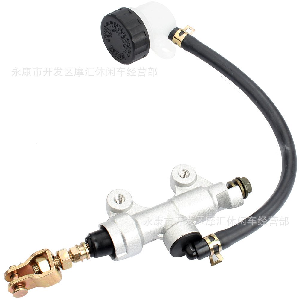 适用北极猫Arctic Cat 400 500 650 2X4后刹车上泵连体一字泵银色