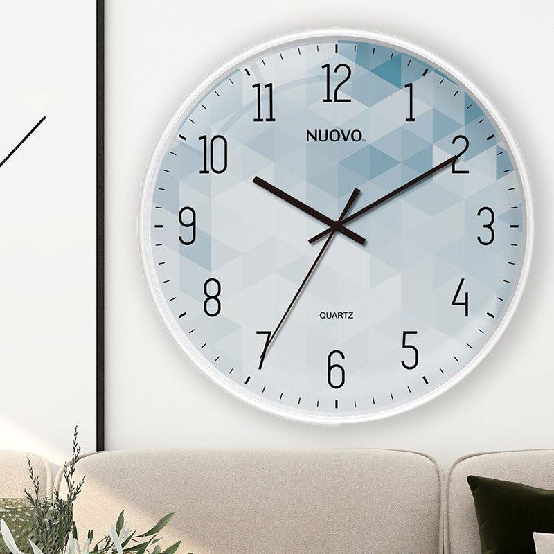 恒丽 静音家用挂钟客厅表墙上免打孔8寸10寸12寸时尚简约现代时钟