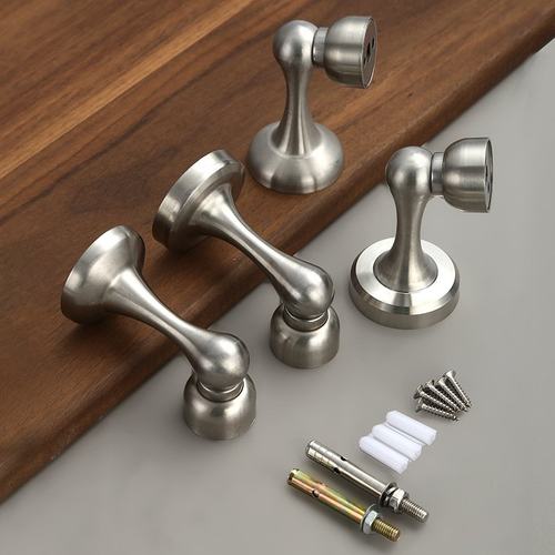 正304不锈钢门吸 工程地吸五金配件门档酒店卧室墙吸专用强磁门碰