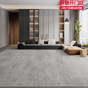 巨华地毯现代简约极简北欧灰色侘寂家用沙发卧室高档高级轻奢客厅
