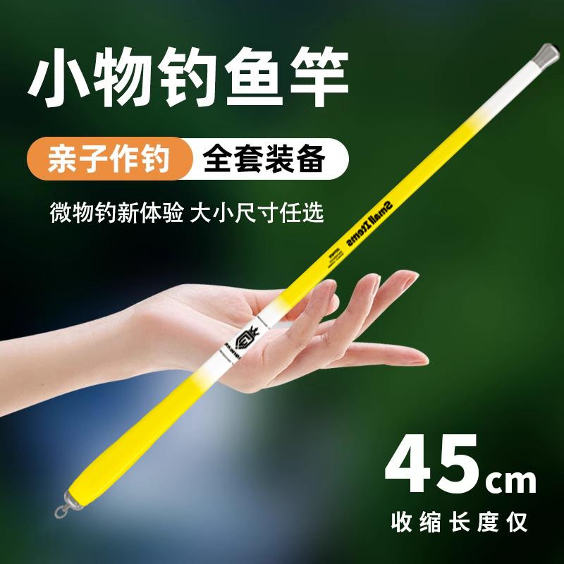 小物钓鱼竿儿童鱼竿套装全套户外钓小鱼鳑鲏白条溪流竿短节小手竿