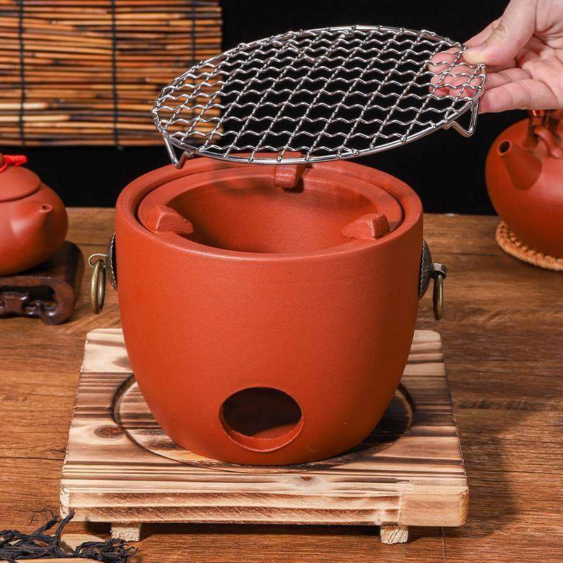 炭炉煮茶炉侧把陶壶烧水壶耐热火炉风炉大碳烤炉大容量砂挑壶煮茶,餐饮具,煮茶炉,淘宝优惠券,粉丝福利购,淘宝优惠卷